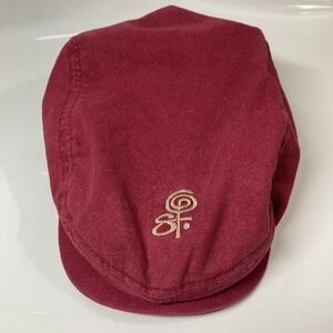 Headmaster Flat Cap Men M Udabest Hawaii Red Newsboy Rare Vintage